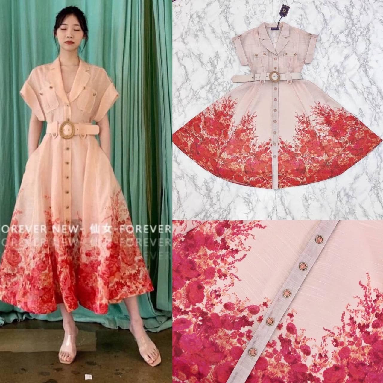 Dress เดรสเชิ้ตตัวยาวแขนพับสุดหรู เนื้อผ้าอย่างดี มีซับในสายเดี่ยวแยกให้อีก1ตัว มาพร้อมเข้มขัด 1 เส้นcใส่สบาย สินค้าคุณภาพ (พร้อมส่ง)