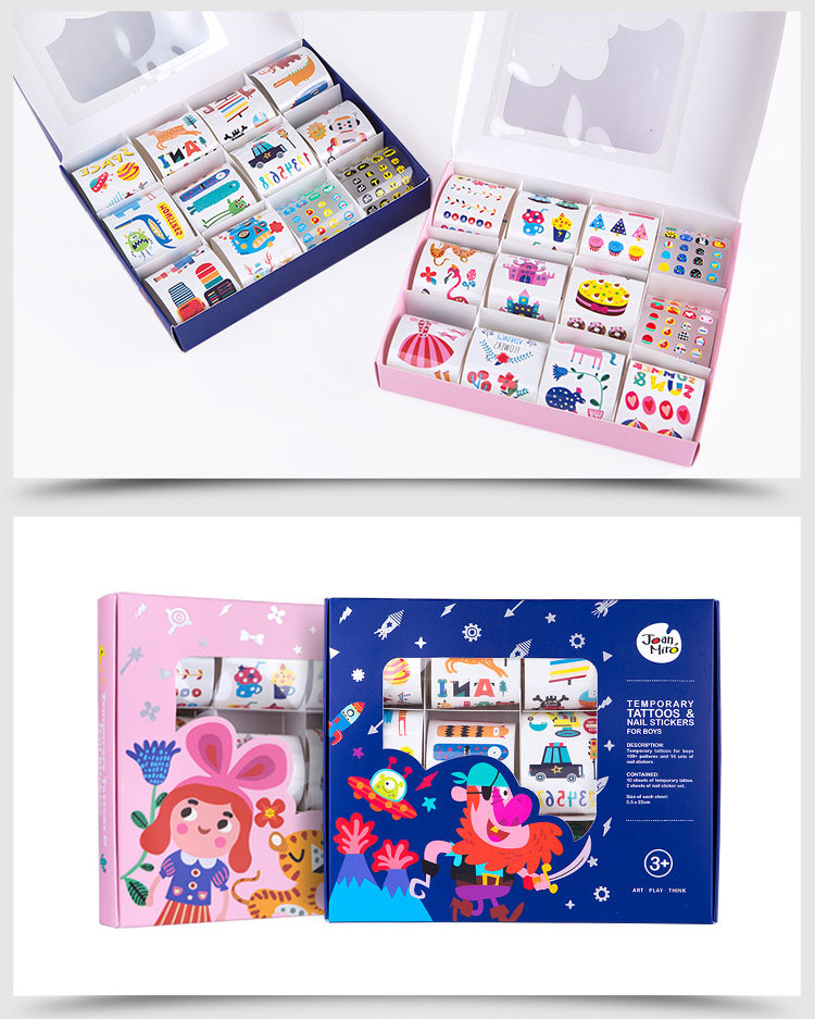 Tattoo รูปลอก ติดผิวหนังและเล็บสำหรับเด็ก Joan Miro – Tattoo and Nail Sticker For Girls/Boys