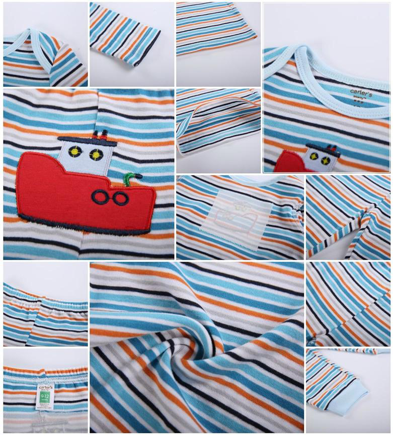 [แพค 2 ชุด] ชุดเสื้อแขนยาว+กางเกงขายาว สำหรับเด็กชาย Size 3 เดือน, 24 เดือน