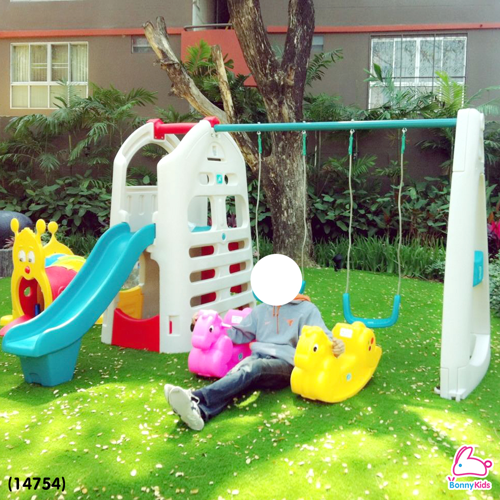 (14754) Lerado ชุดชิงช้ากระดานลื่น แข็งแรงทนทาน เหมาะสำหรับใช้กลางแจ้ง ทนแดด ทนฝน ลิขสิทธิ์แท้จาก Lerado