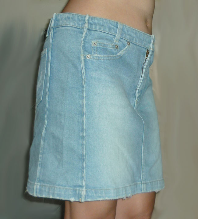 กระโปรงยีนส์ฟอกซีด แบรนด์ดัง TOMMY 32-36-15