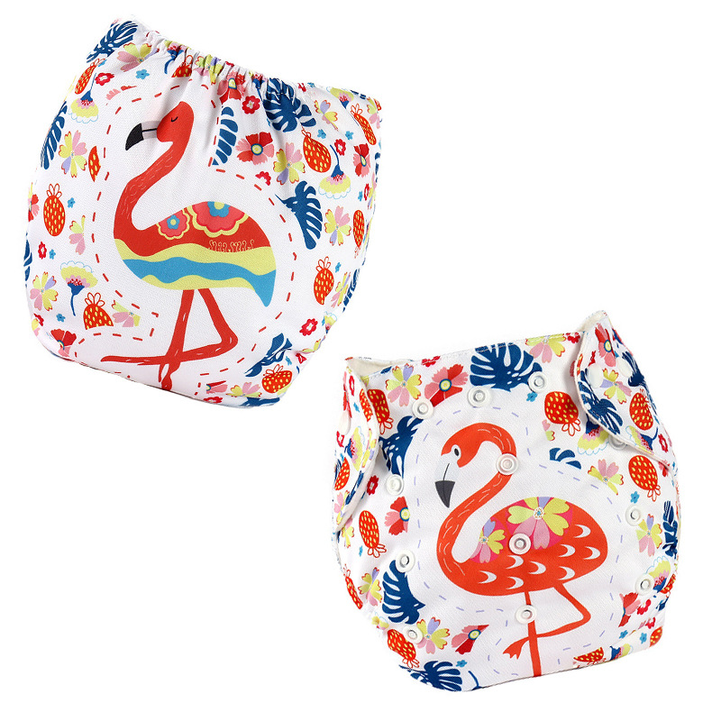 กางเกงผ้าอ้อม l กางเกงกันฉี่ กางเกงผ้าอ้อมเด็กซักได้ Nano กันน้ำ ลายการ์ตูนน่ารัก ปรับขนาดได้ 1-3 ขวบ