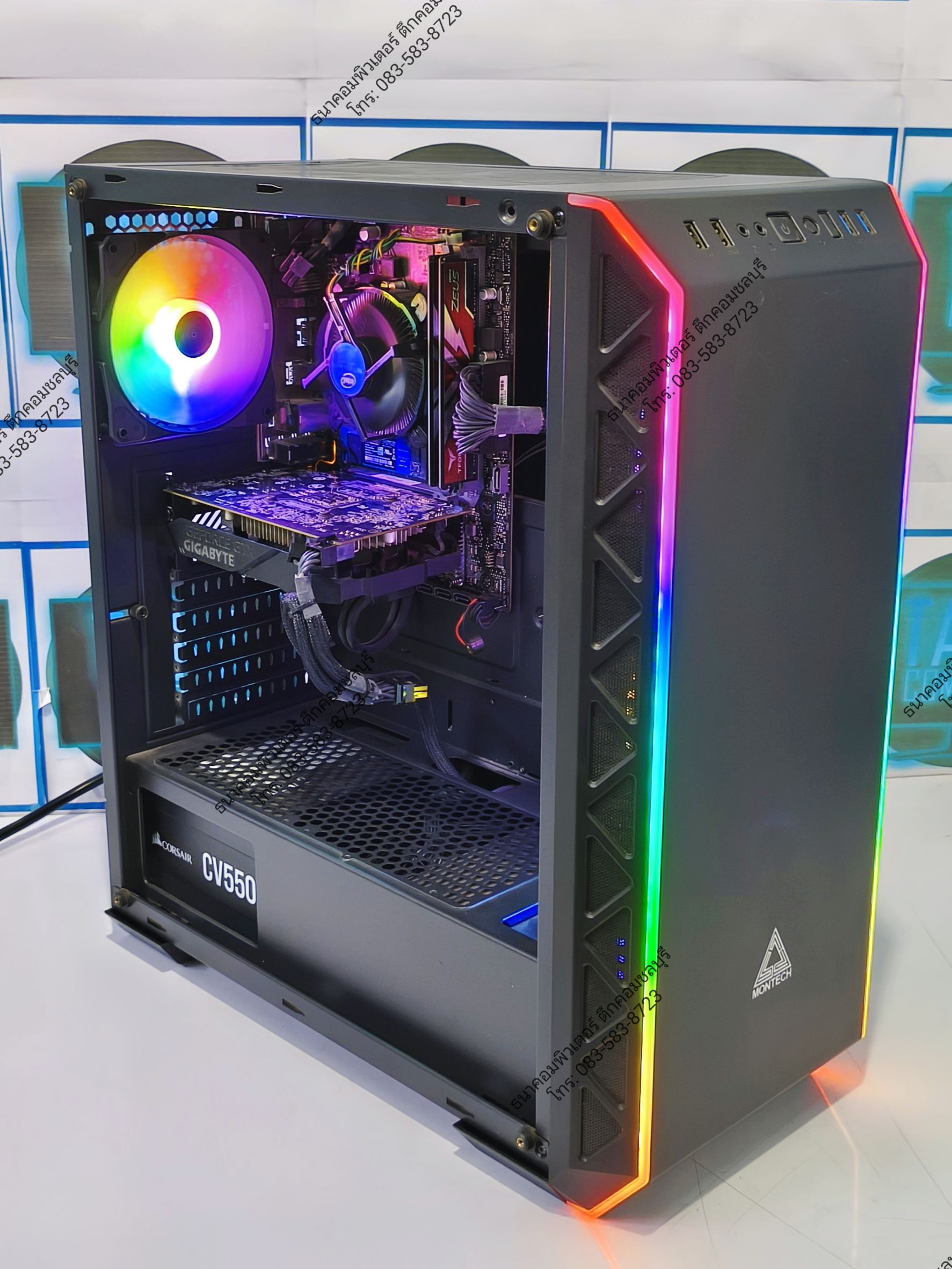 (คอมเล่นเกมส์มือสอง) Intel I5-9400F Ram16gb SSD500GB GTX1650 4GB