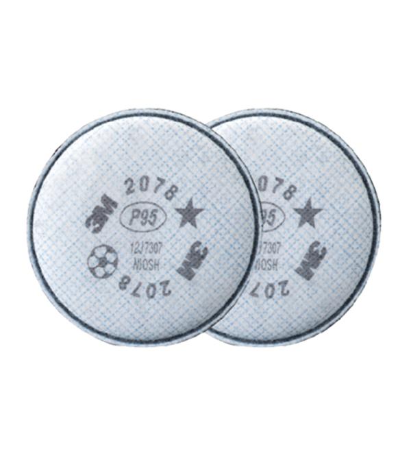 3M รุ่น 2078 (P95) Filter ป้องกันฝุ่นละอองฟูมโลหะและไอระเหยกรดแก๊ส