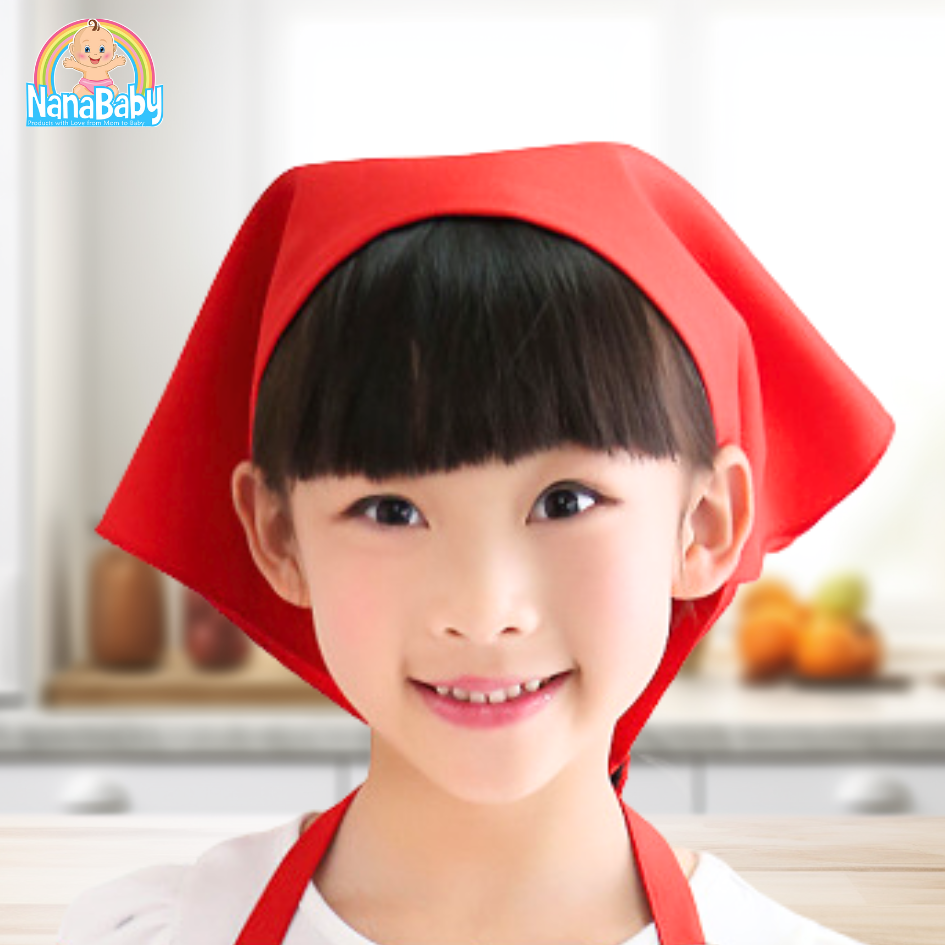 NanaBaby หมวกเชฟเด็ก หมวกกุ๊กเด็ก หมวกทำอาหารเด็ก หมวกทำครัวเด็ก ชาย/หญิง