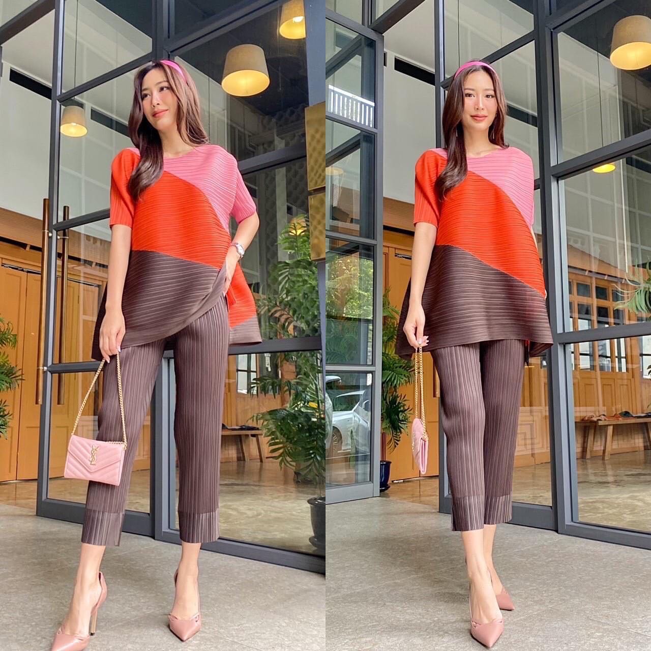 ชุดเซตผ้าอัดพลีท แบบงานBrand คุณภาพแน่นๆ AA Premium : สินค้าคุณภาพ (พร้อมส่ง)