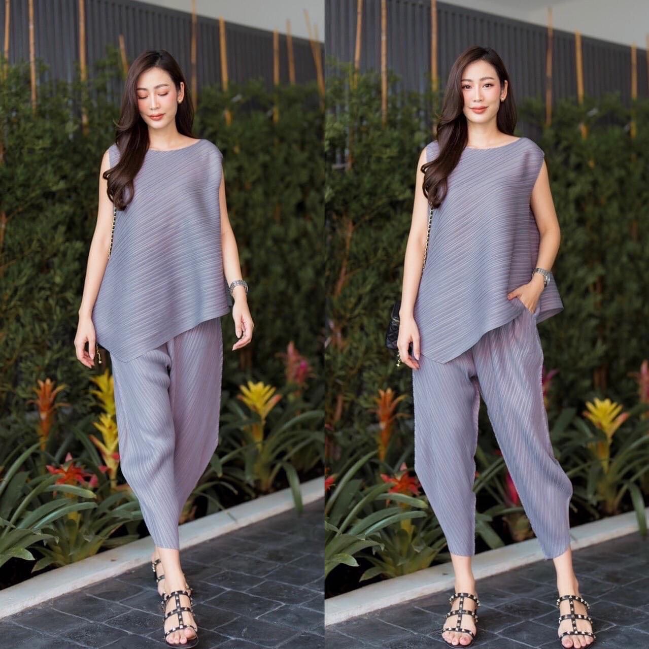 ชุดเซตผ้าอัดพลีท AA Premium แบบเดียวกับงานแบรนด์ สวยเรียบหรู ✨✨ คลาสสิค สินค้าคุณภาพ (พร้อมส่ง) .