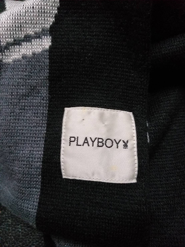 ผ้าพันคอ PLAYBOY ไหมพรมหนา อุ่นติดลบ