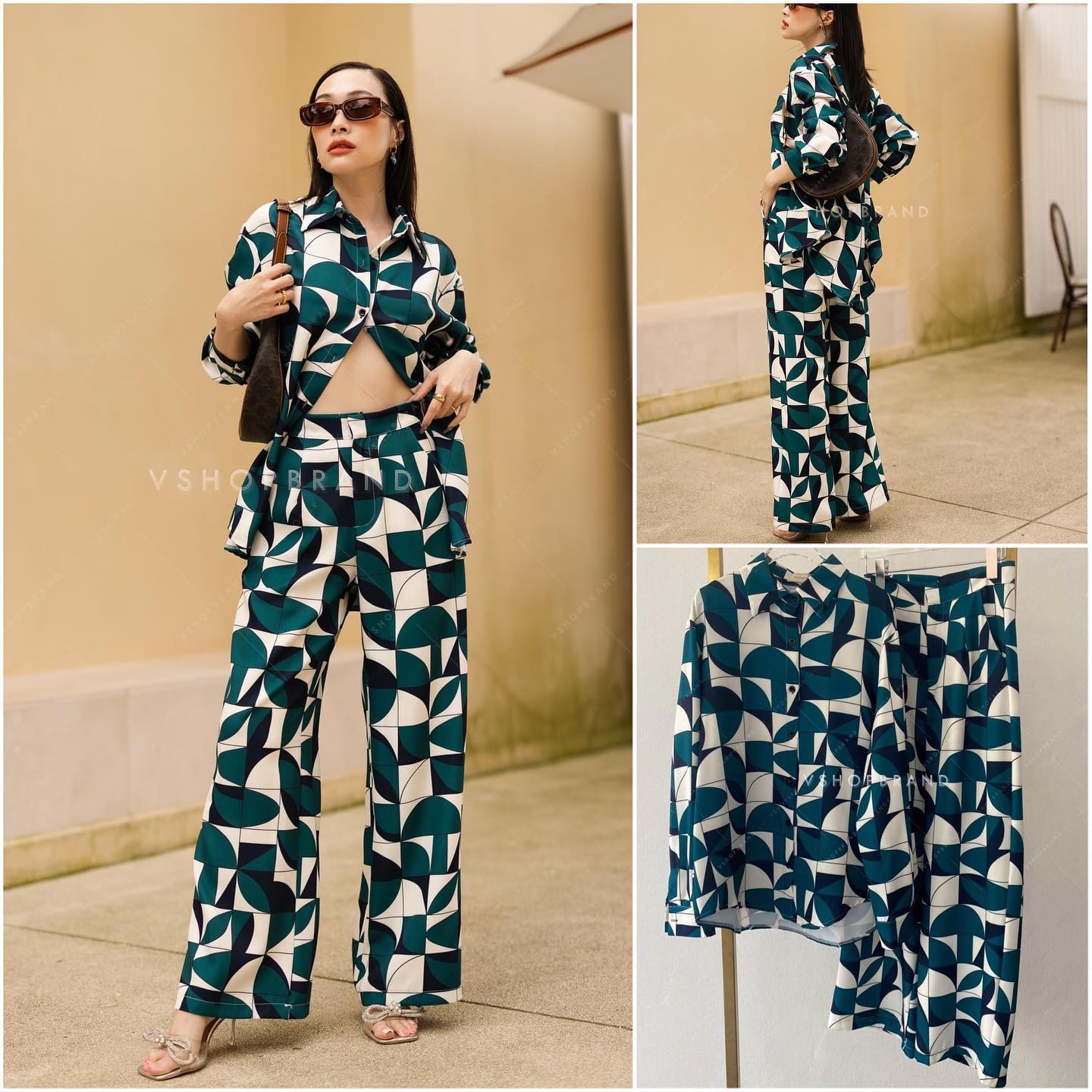 เสื้อเชิ้ตแขนยาวทรง oversize แต่งลายสีสัน แมทช์คู่กับกางเกงขายาว ทรงกระบอก ซิปหน้า กระเป๋าข้าง เนื้อผ้า ผสมคอนตอน รีดอัดกาวขึ้นทรงสวยเป๊ะ มากๆค่ะ สินค้าคุณภาพ (พร้อมส่ง)