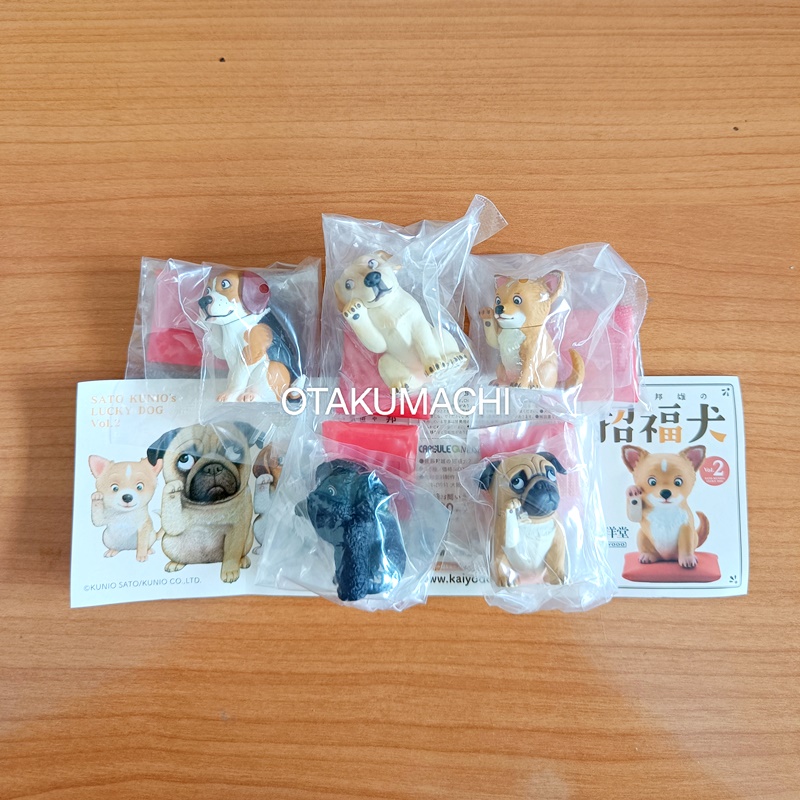 กาชาปองฟิกเกอร์น้องหมากวักนำโชค Capsule Q Museum Kunio Sato's Lucky Dog 2