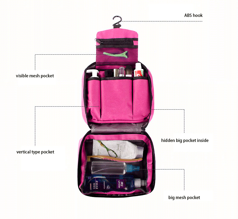 กระเป๋าใส่อุปกรณ์อาบน้ำ คุณภาพดี สำหรับเดินทาง ท่องเที่ยว แขวนได้ กันน้ำ แข็งแรง ทนทาน