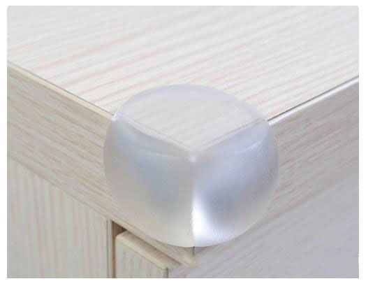 [แพค 4 ชิ้น] ยางกันกระแทกมุม PVC พร้อมเทปกาวสองหน้า