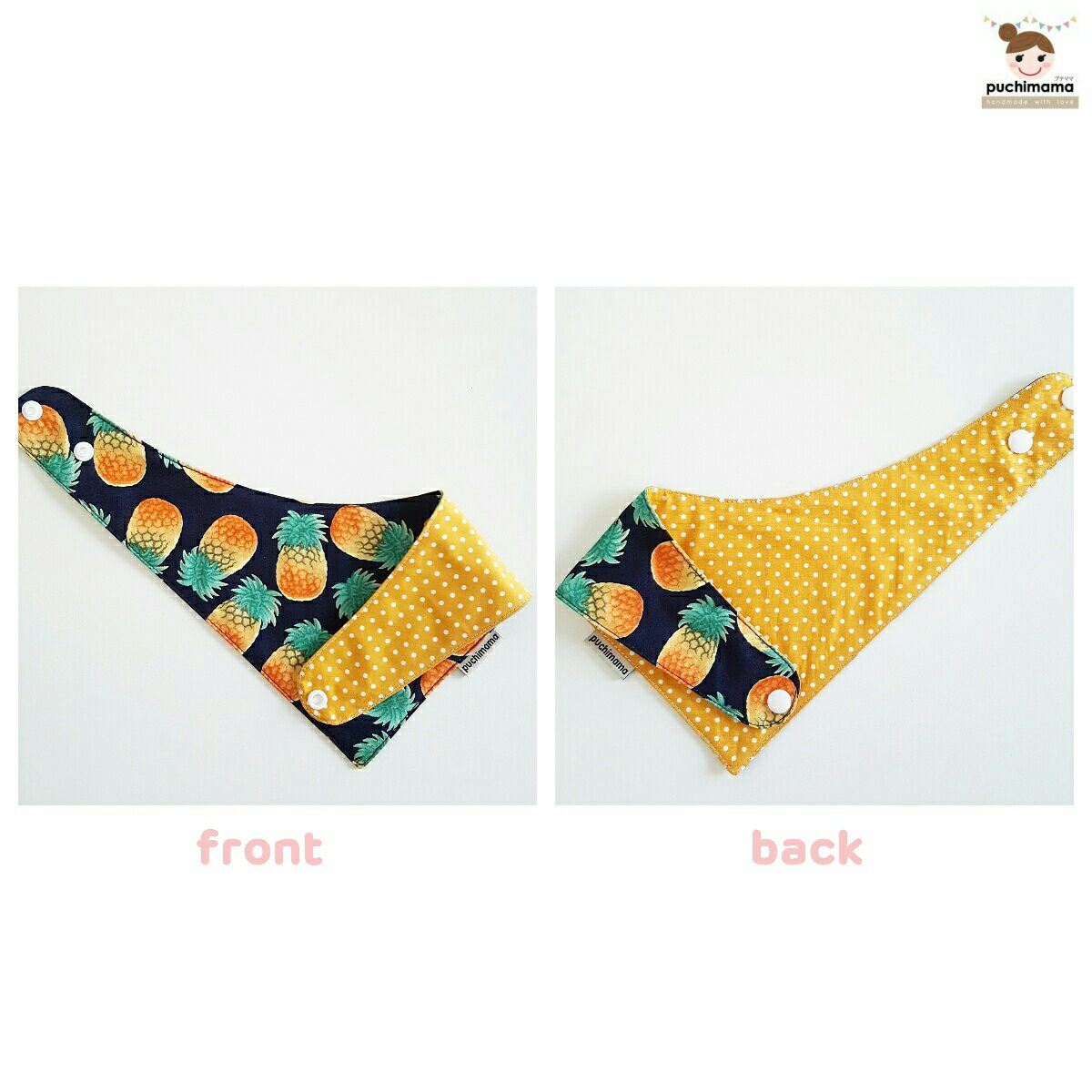 Puchimama "Reversible Bandana" Bib"