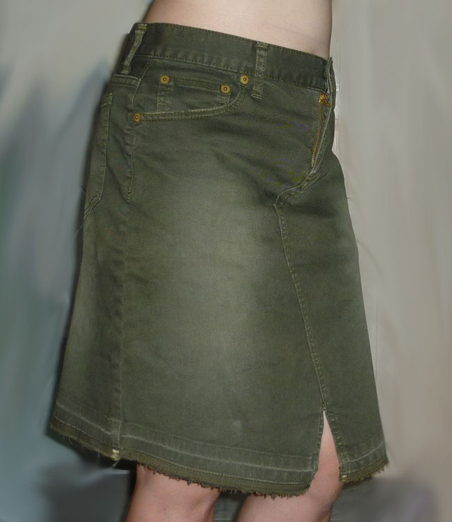 กระโปรงยีนส์ X-girl Made in Japan สวยมาก 31-37-19.5