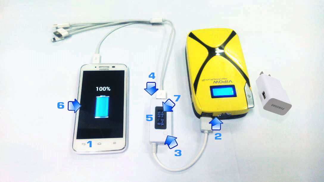 วัดความจุแบตเตอรี่สมาร์ทโฟนด้วย Power Bank Capacity Tester