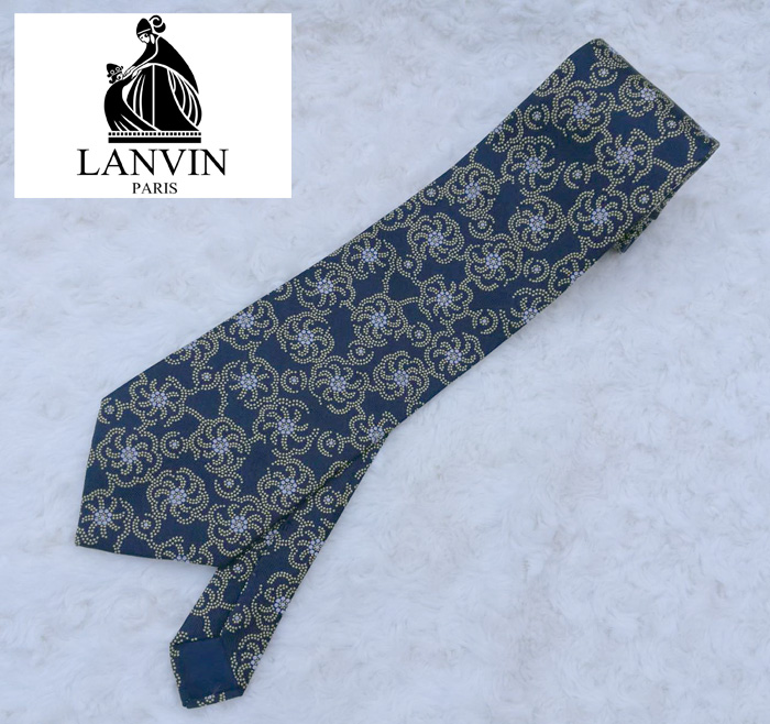 เนคไทแบรนด์เนม LANVIN PARIS NECKTIE ของแท้