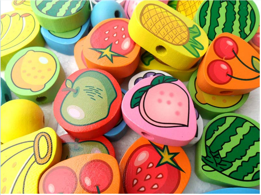 ชุดร้อยเชือกผลไม้ String of Fruit beads ฝึกสมาธิ