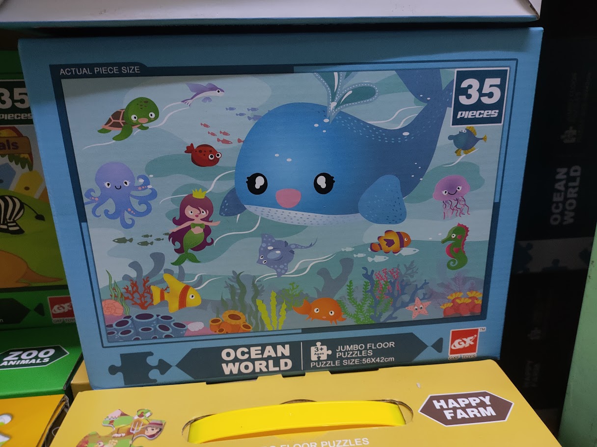 จิ๊กซอว์ชิ้นใหญ่ 35 ชิ้น จิ๊กซอว์เด็กเล็ก Jigsaw ขนาดใหญ่ จิ๊กซอว์เด็กอนุบาล Jumbo Floor Puzzle