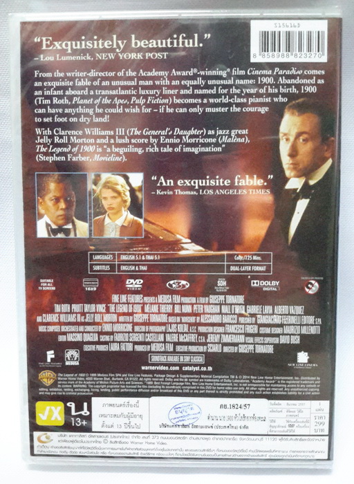 (DVD) The Legend of 1900 (1998) ตำนานนาย 1900 หัวใจรักจากท้องทะเล (มีพากย์ไทย)