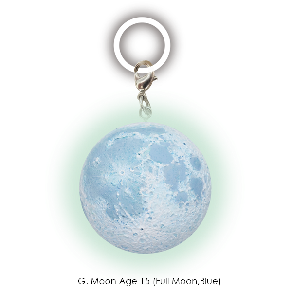 กาชาปองมาสคอทดวงจันทร์ STC Moon Phase Glow-in-the-Dark Sign Mascot