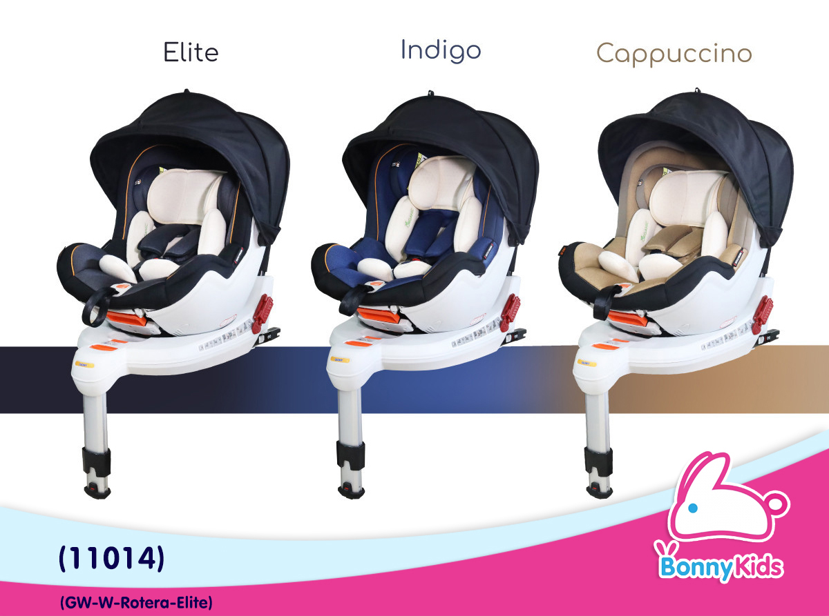 (11014) GLOWY-W Rotera 360° Carseat คาร์ซีทสำหรับเด็กเล็ก ตั้งแต่แรกเกิด จนถึงน้ำหนัก 18 kg. (สี Elite)