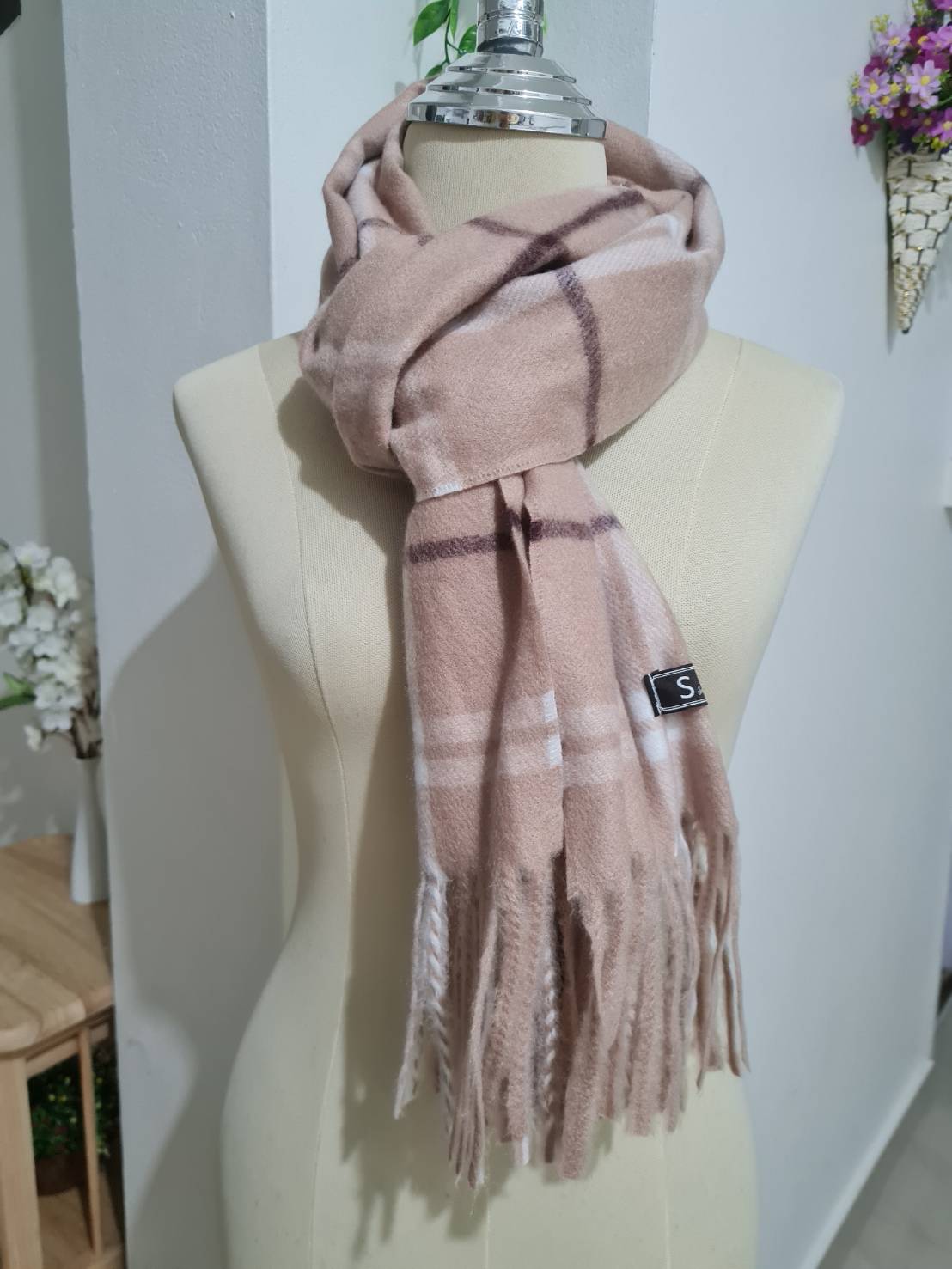 ผ้าพันคอ นุ่มเหมือน Cashmere นุ่มมากกก(มือ1)