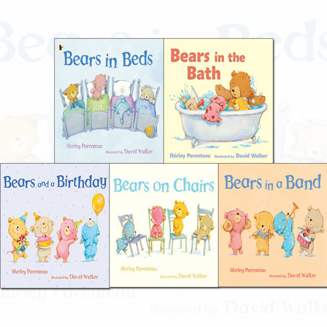 Bears on Chairs 5 Books Collection : Shirley Parenteau & David Walker เซตหนังสือหมีน้อย นิทานรางวัล