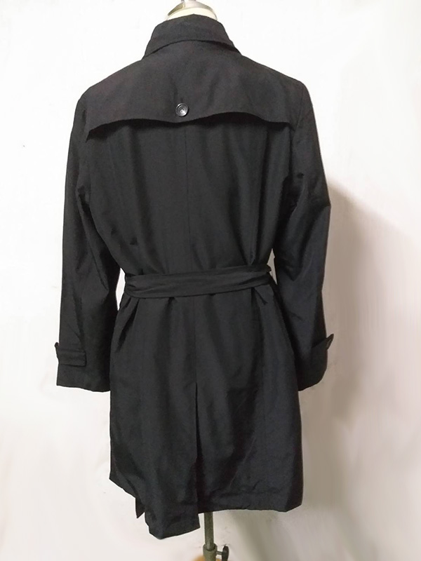 Trench Coat เทรนช์โค้ทชาย สีดำ มีกั๊กเสริมด้านใน