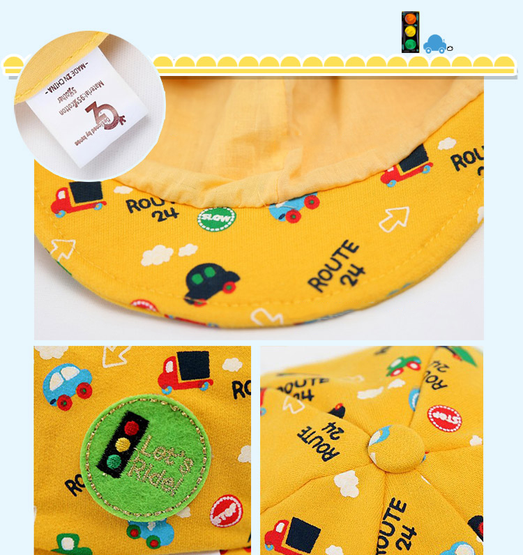 หมวกเด็ก Set หมวกแก๊ป+ผ้ากันเปื้อนเด็ก Let's Ride! สำหรับเด็กเล็กวัย 3-24 เดือน