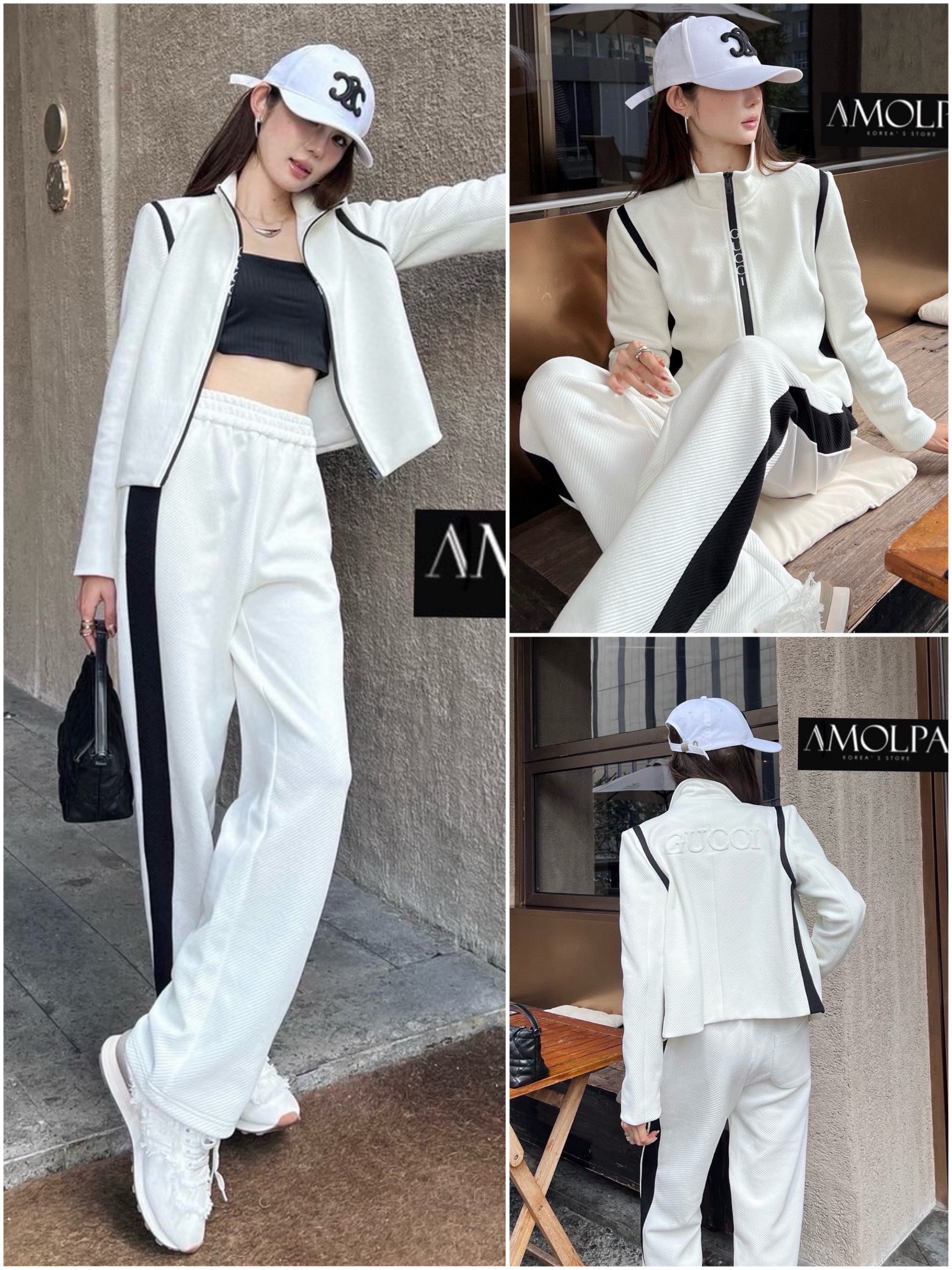 SET GUCCI งาน hiend งานสวยเทพเด่น เนื้อผ้าดีสุดๆ คุณภาพล้นๆ ใส่สบาย : สินค้าคุณภาพ (พร้อมส่ง)