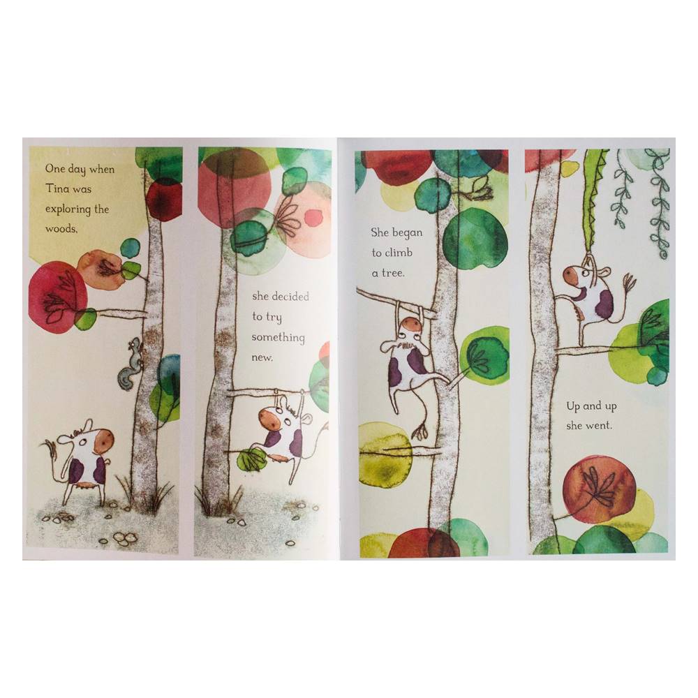 Gemma Merino : The Cow Who Climbed A Tree นิทานภาพ จากผู้แต่ง The Crocodile who didn't like water