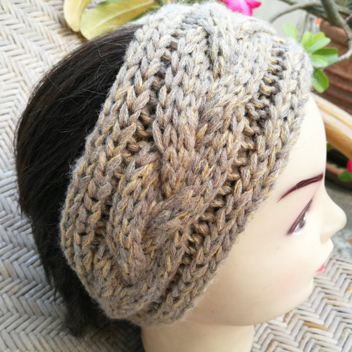 ที่คาดผมไหมพรมถัก สวยเก๋น่ารักมาก