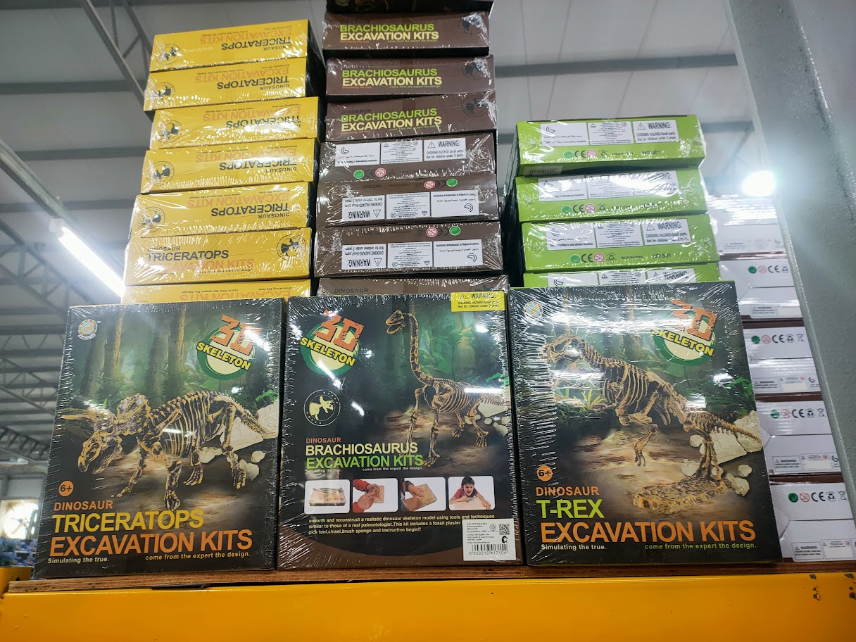 ของเล่นวิทยาศาสตร์ ชุดขุดฟอสซิลไดโนเสาร์ ชิ้นส่วนตัวต่อ 3D Skeleton Excuvation Kits