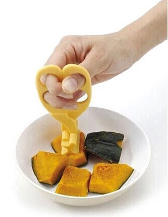 ถ้วยบดข้าวเด็ก ถ้วยป้อนข้าวเด็ก ชุดบดอาหารเด็ก ถ้วยอาหารเด็ก มีฝาปิด+ช้อนเด็ก+กรรไกรบดอาหาร (6 m+) BPA-Free