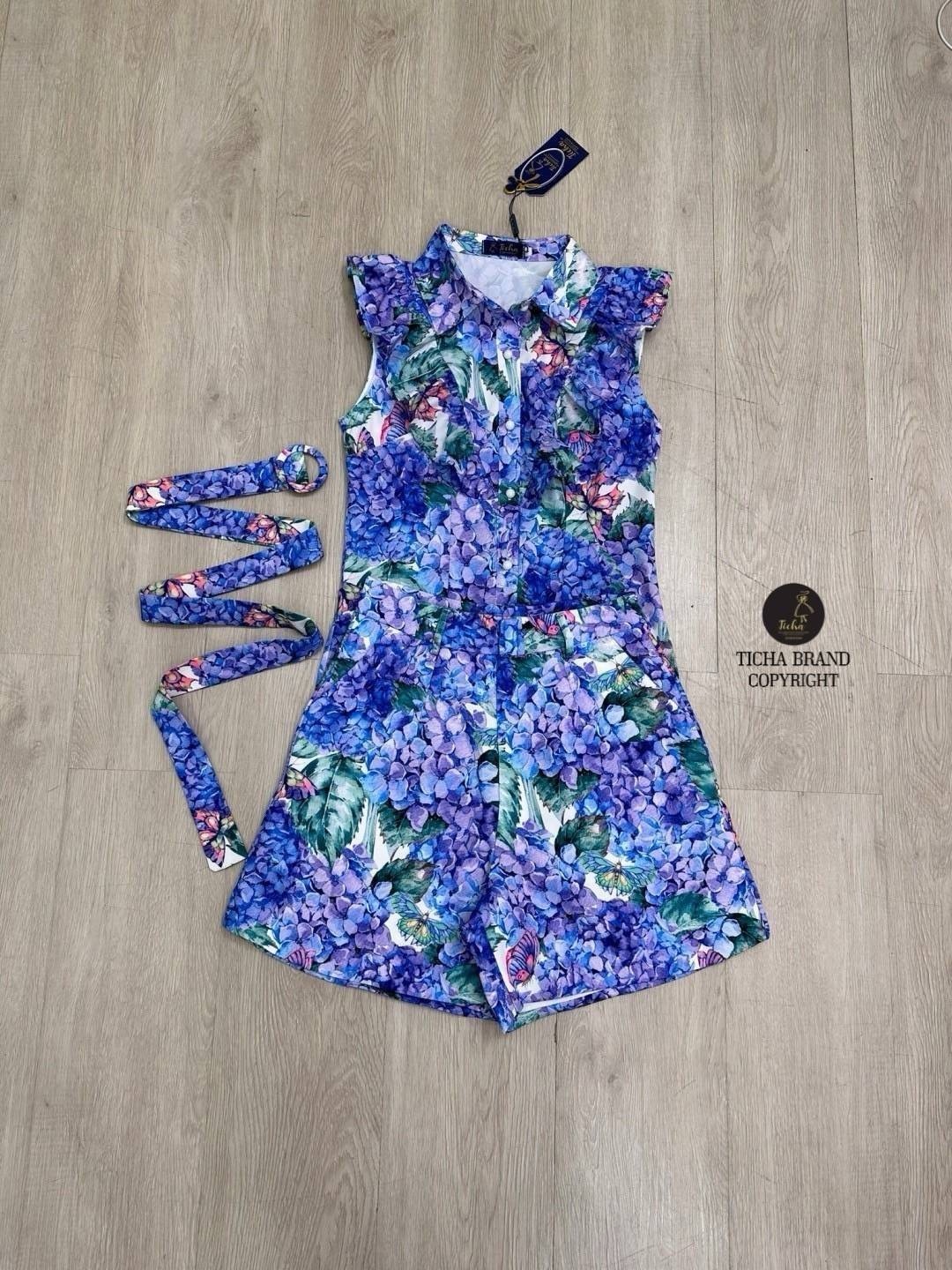 Set 2 ชิ้นพิมพ์ลายโบฮีเมี่ยนสีดำ เสื้อแขนกุดแต่งระบายไหล่ ด้านหน้าแต่งกระดุม ใช้งานได้จริง ผ้าพริ้วใส่สบายใส่แม๊ททับใส่สวยเก๋ +กางเกงขาสั้น : สินค้าคุณภาพ (พร้อมส่ง)