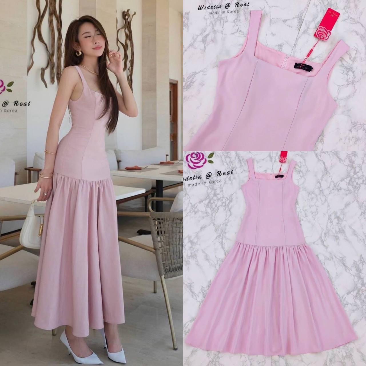 เดรสยาวตัวสวยทรงเก๋ ตัวเดรสมาในผ้าเรียบเนื้อสวยทั้งตัว ชุด สีสวยหวานละมุนด้านหลังซิปยาวใส่ง่าย ใส่สบาย สินค้าคุณภาพ (พร้อมส่ง)