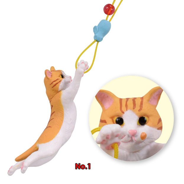 กาชาปองมาสคอทน้องแมว Cat Jumping Mascot