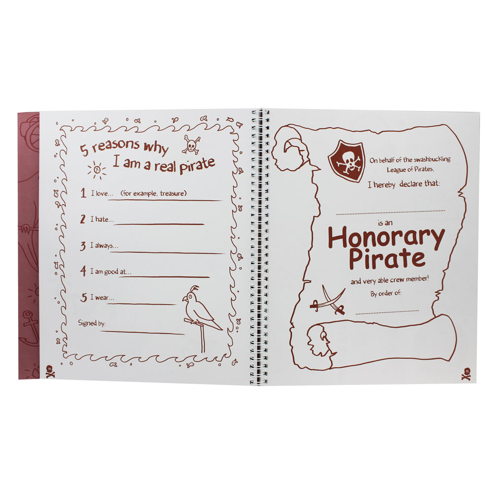 Andrea Pinnington : Pirates Creativity Book หนังสือกิจกรรมสร้างจิณตนาการ ธีม โจรสลัด