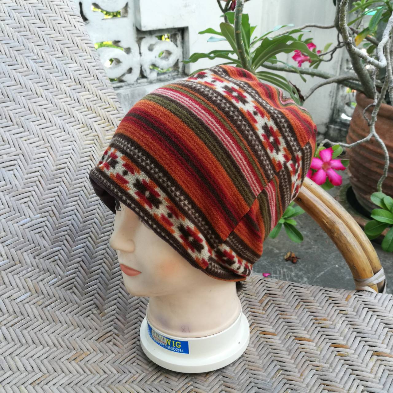 หมวกผ้าฟลีซเนื้อนุ่ม ใส่ได้ 2 ด้าน อุ่นมาก