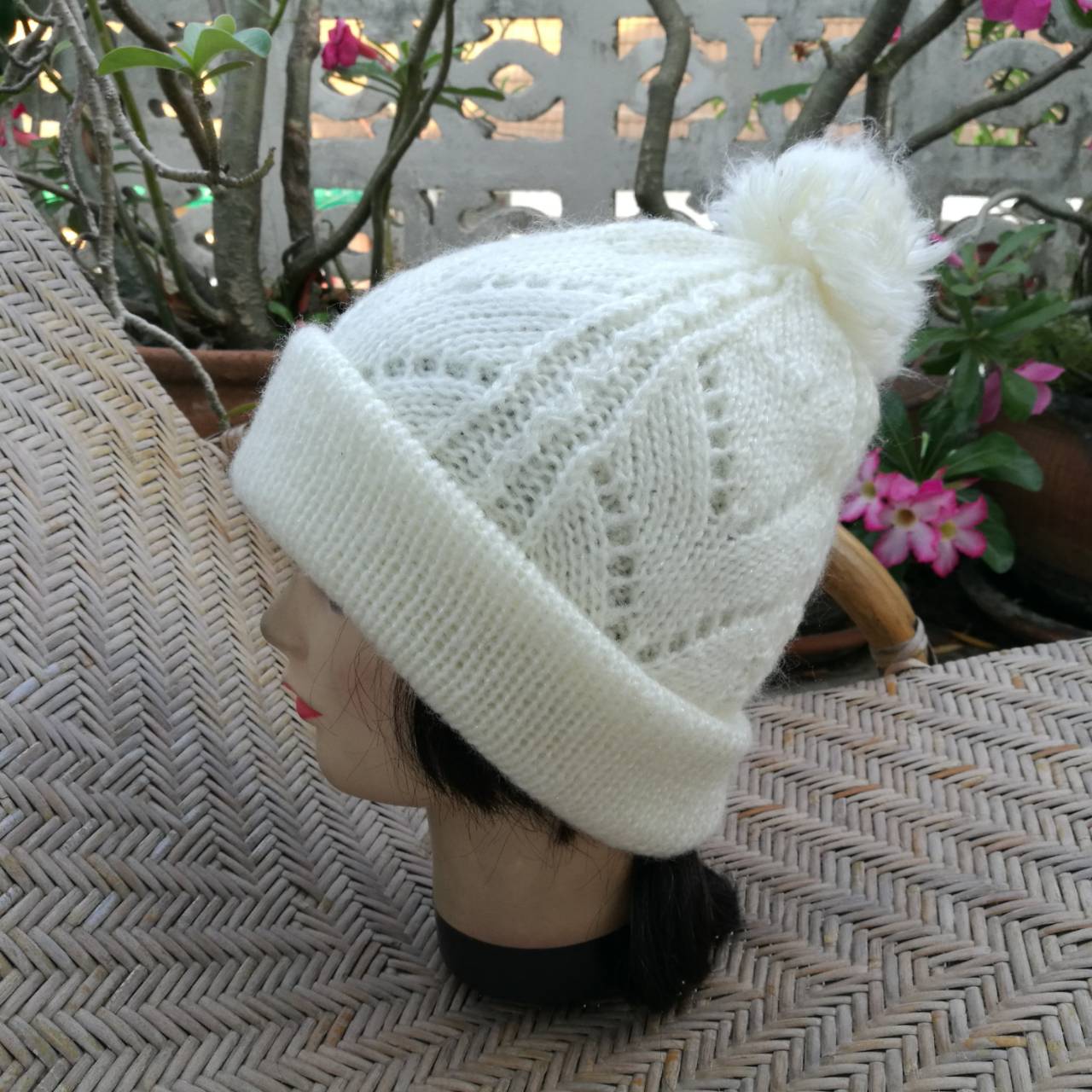 หมวกไหมพรมไหมกลิตเตอร์ สวยมาก (ของใหม่)