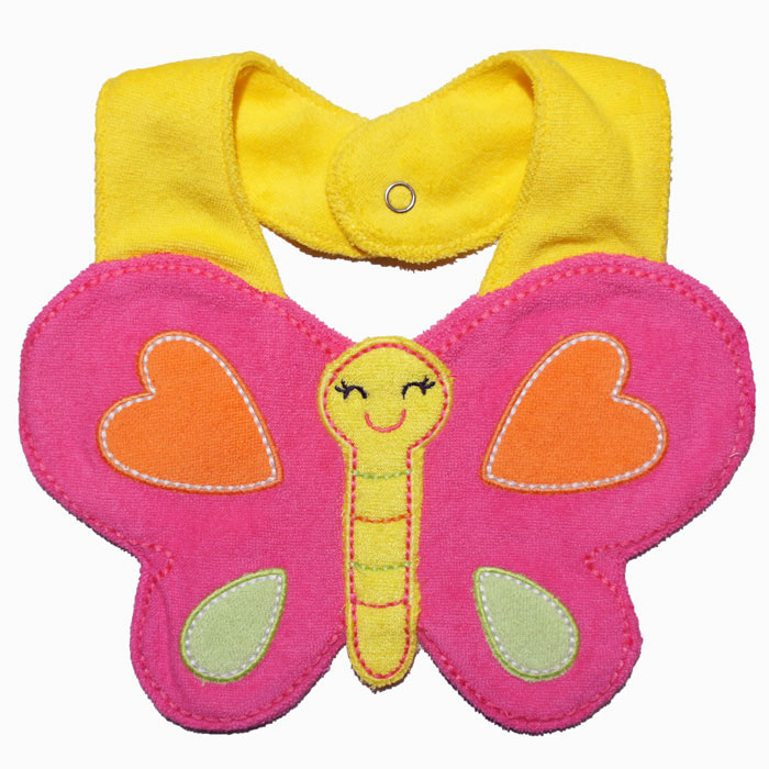 NanaBaby ผ้ากันเปื้อนเด็ก ผ้าซับน้ำลายเด็ก เนื้อผ้าขนหนู ปักลายการ์ตูนน่ารัก สุดพรีเมี่ยม