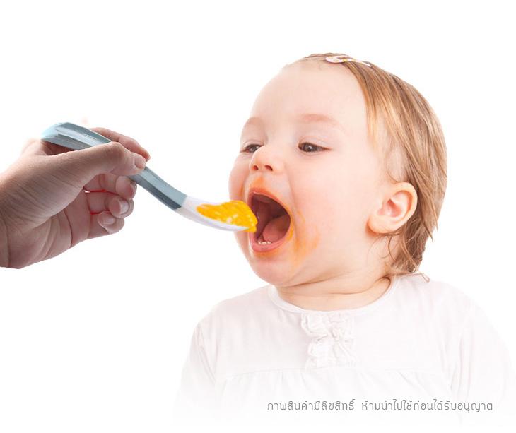 จานถาดอาหารซิลิโคนหมีน้อย พร้อมช้อนซิลิโคน NanaBaby