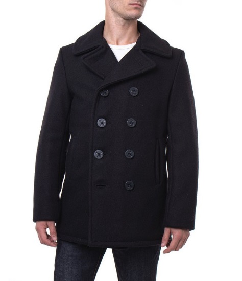 โค้ทขนสัตว์อย่างหนาติดลบ U.S. 740N PEA JACKET อก42