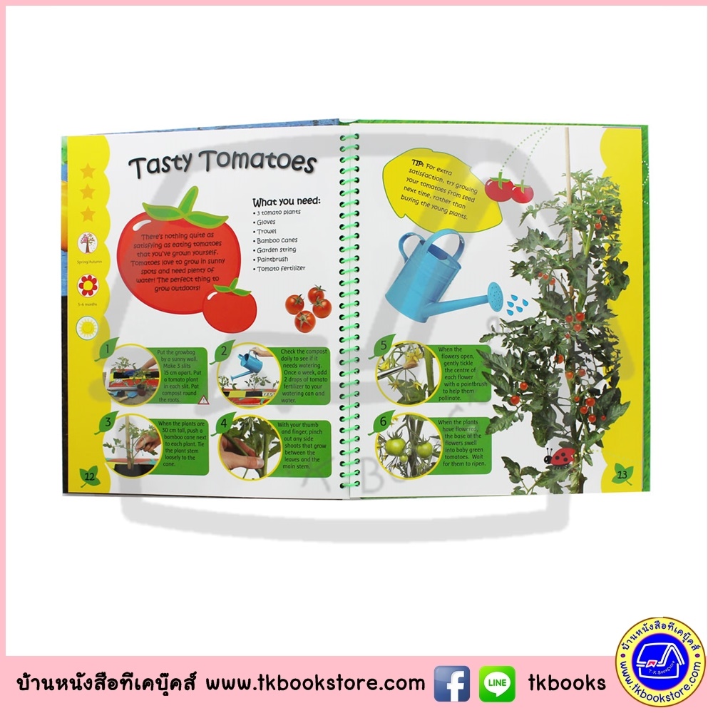 Let's Grow : Step by Step Gardening Projects หนังสือโปรเจค เกี่ยวกับ การปลูกต้นไม้