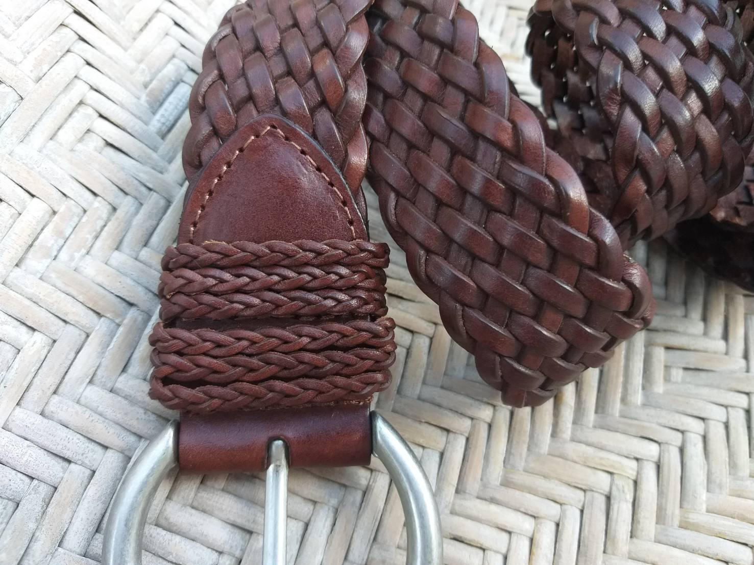 เข็มขัดหนังแท้สานขัด สวยมากจ้า