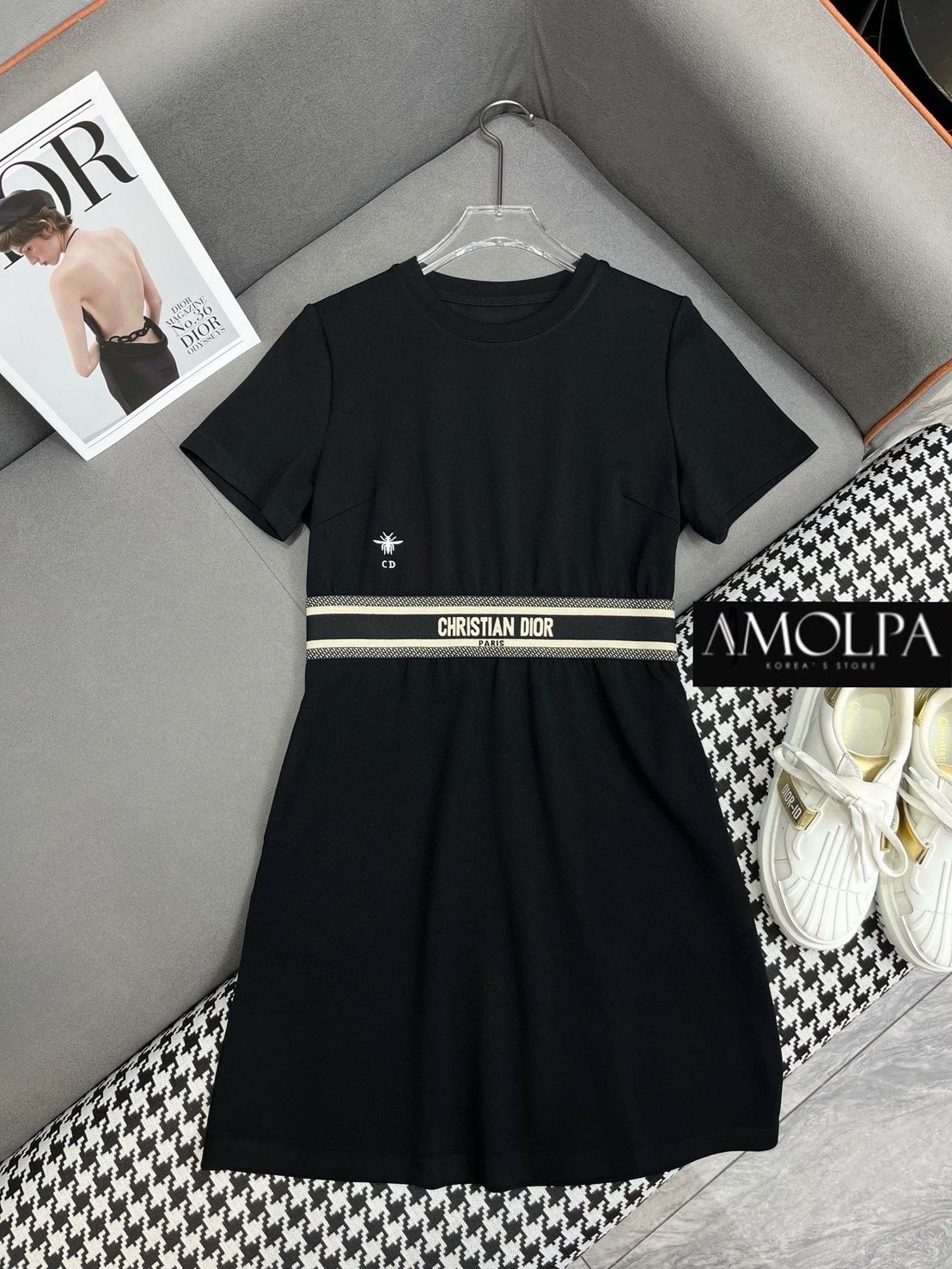 DRESS CD. ใส่เดินห้างชิวๆ งานสวยม๊ากกก สวยหรู ดูแพงสุดๆ งานมีน้ำหนัก ผ้าอย่างดี . สินค้าคุณภาพ (พร้อมส่ง)