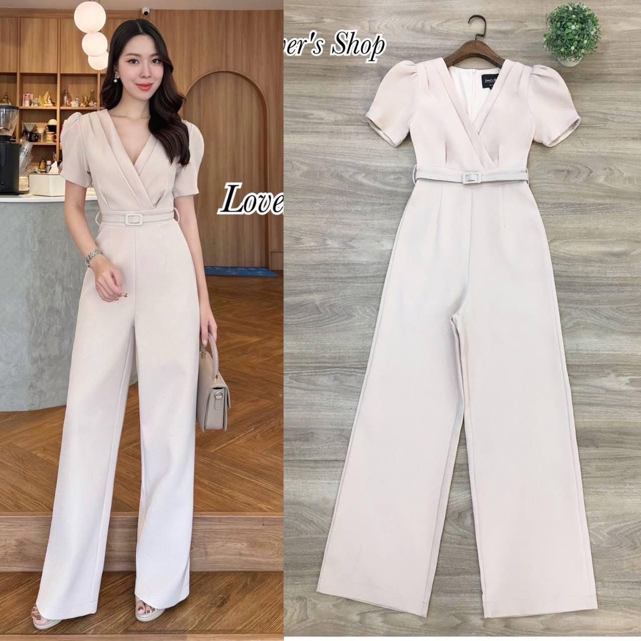 จั้มสูทกางเกงขายาว ใส่สบาย : สินค้าคุณภาพ (พร้อมส่ง)