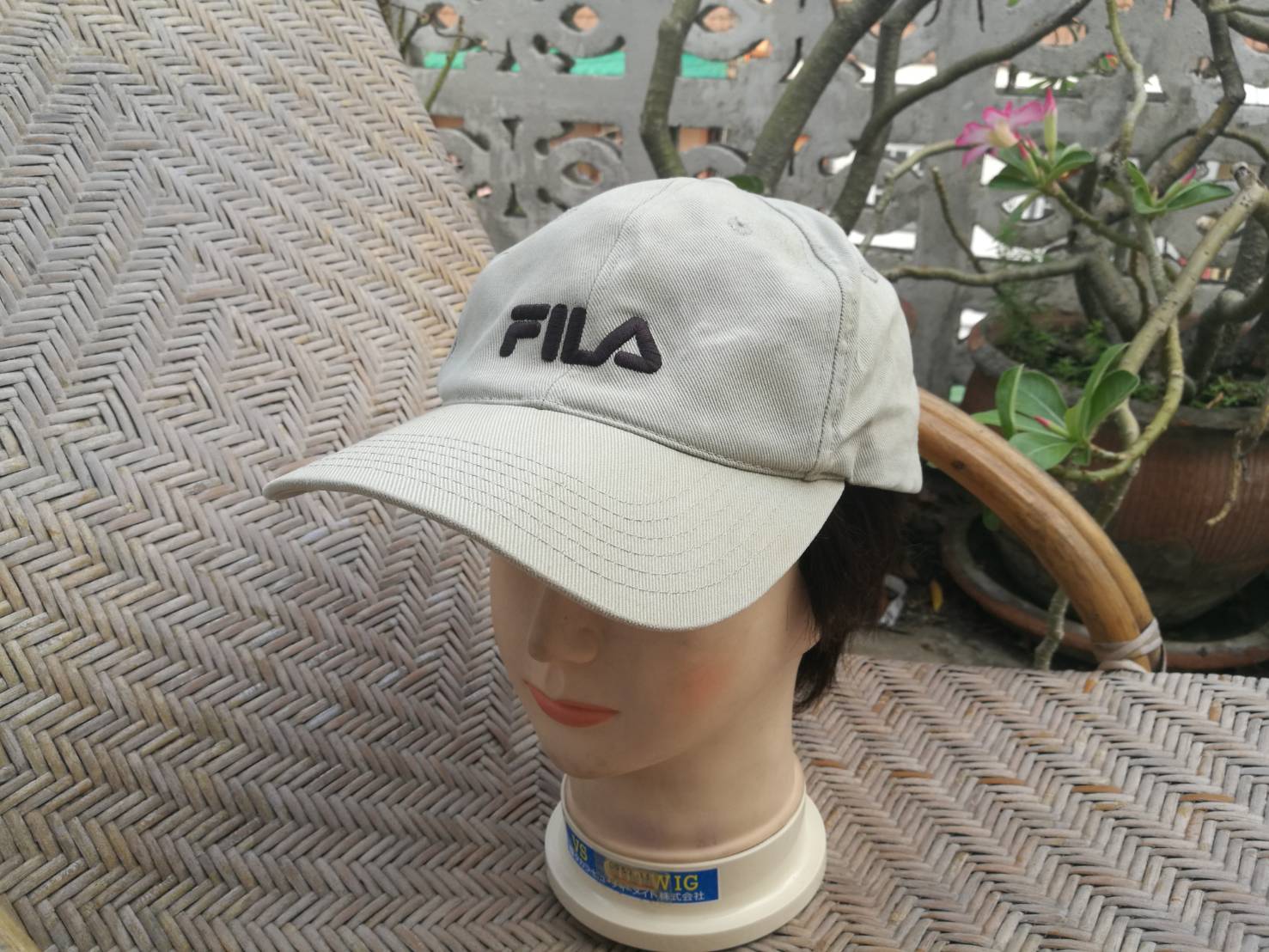 หมวกแก๊ป FILA สีกากี สวยมาก