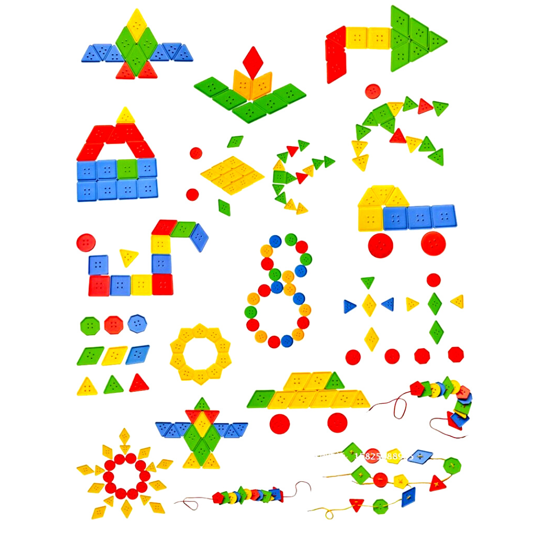 ของเล่นร้อยเชือก กระดุมเสริมพัฒนาการ รูปเรขาคณิต ของเล่นเด็กอนุบาล ของเล่นเด็ก 3 ขวบ ของเล่นฝึกสมาธิ