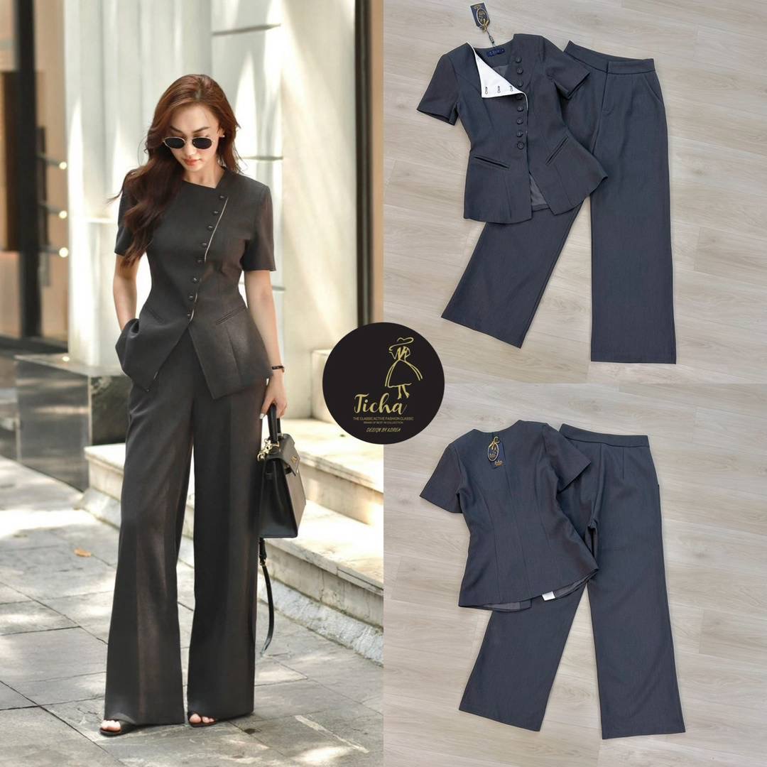 Set 2 ชิ้น เสื้อ+ กางเกงขายาว ใส่สบาย : สินค้าคุณภาพ (พร้อมส่ง)